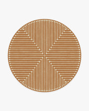 Inkdrop — Halı, Bakır, ROUND, beyaz zemin, 8R