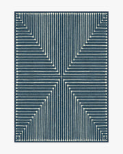 Inkdrop — Halı, Lapis Mavi, AREA, beyaz zemin, 5x7