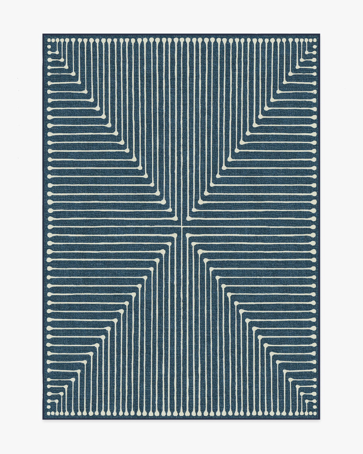 Inkdrop — Halı, Lapis Mavi, AREA, beyaz zemin, 5x7