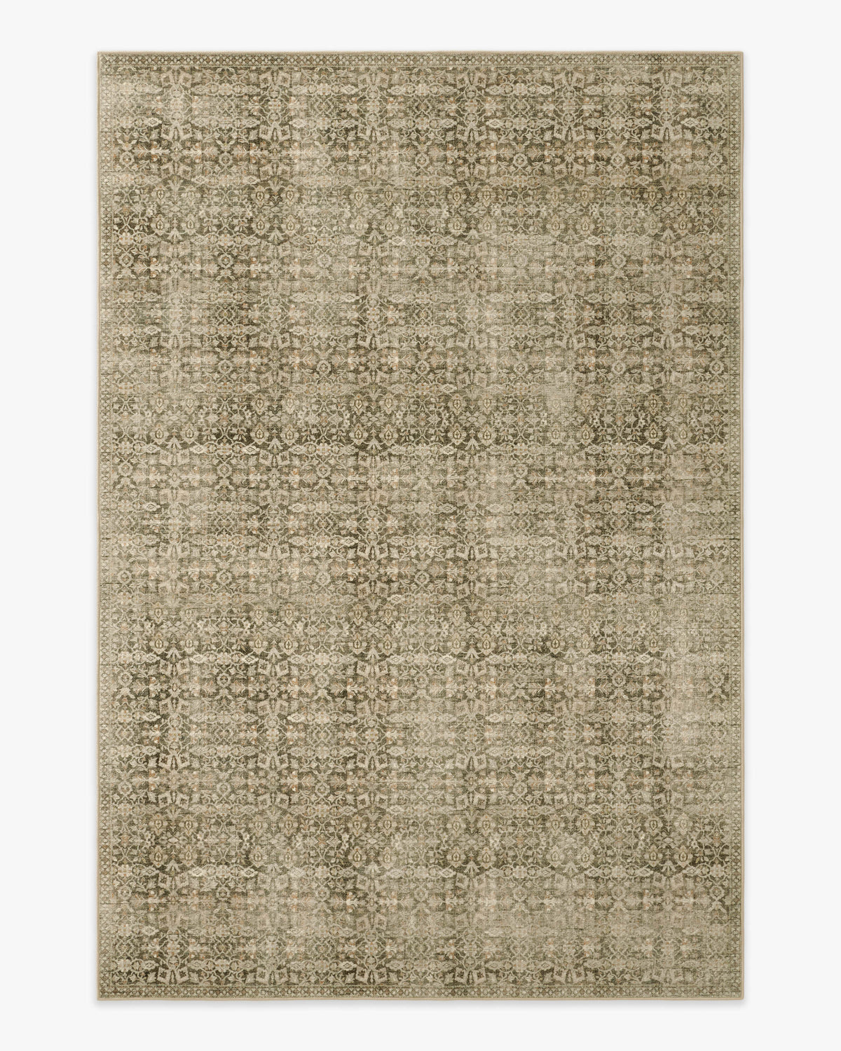 Sierra — Halı, Buğday Yeşil, AREA, beyaz zemin, 6x9