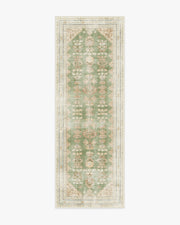 Pradera — Halı, Zeytin Kum, RUNNER, beyaz zemin, 2x7