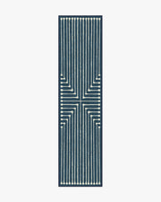 Inkdrop — Halı, Lapis Mavi, RUNNER, beyaz zemin, 2x10