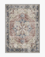 Kamran — Halı, Kraliyet Mavisi, AREA, beyaz zemin, 5x7
