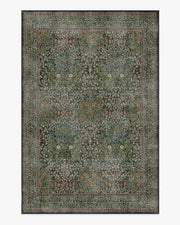Morris And Co Blackthorn — Halı, Orman Yeşili, AREA, beyaz zemin, 6x9