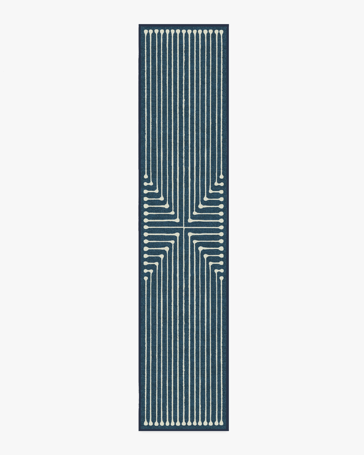 Inkdrop — Halı, Lapis Mavi, RUNNER, beyaz zemin, 2x12