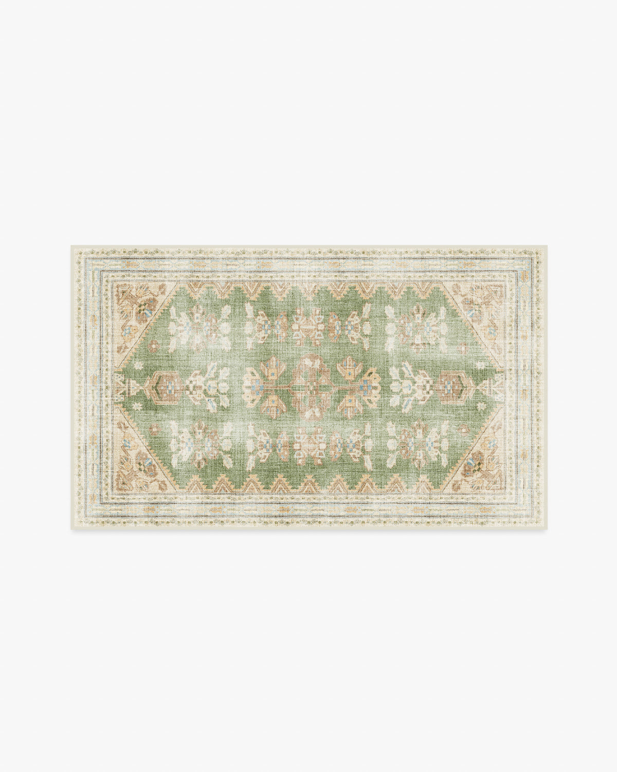 Pradera — Halı, Zeytin Kum, AREA, beyaz zemin, 3x5