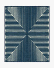 Inkdrop — Halı, Lapis Mavi, AREA, beyaz zemin, 8x10