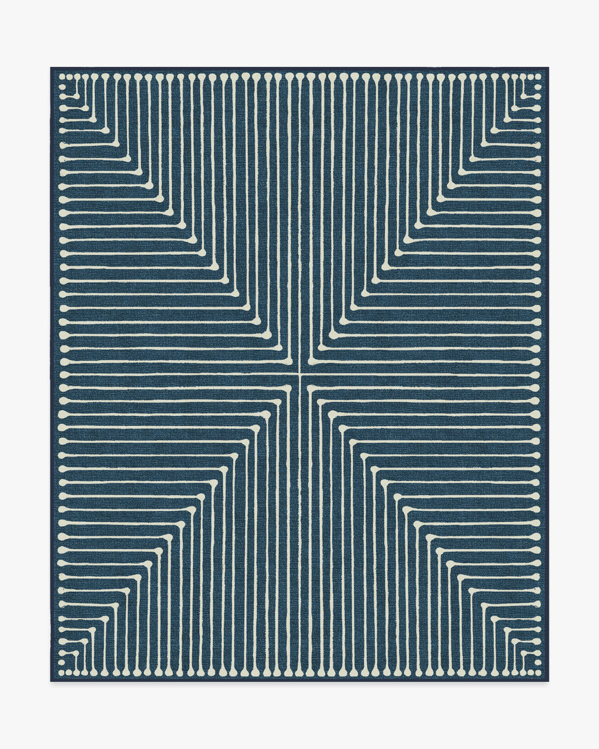 Inkdrop — Halı, Lapis Mavi, AREA, beyaz zemin, 8x10