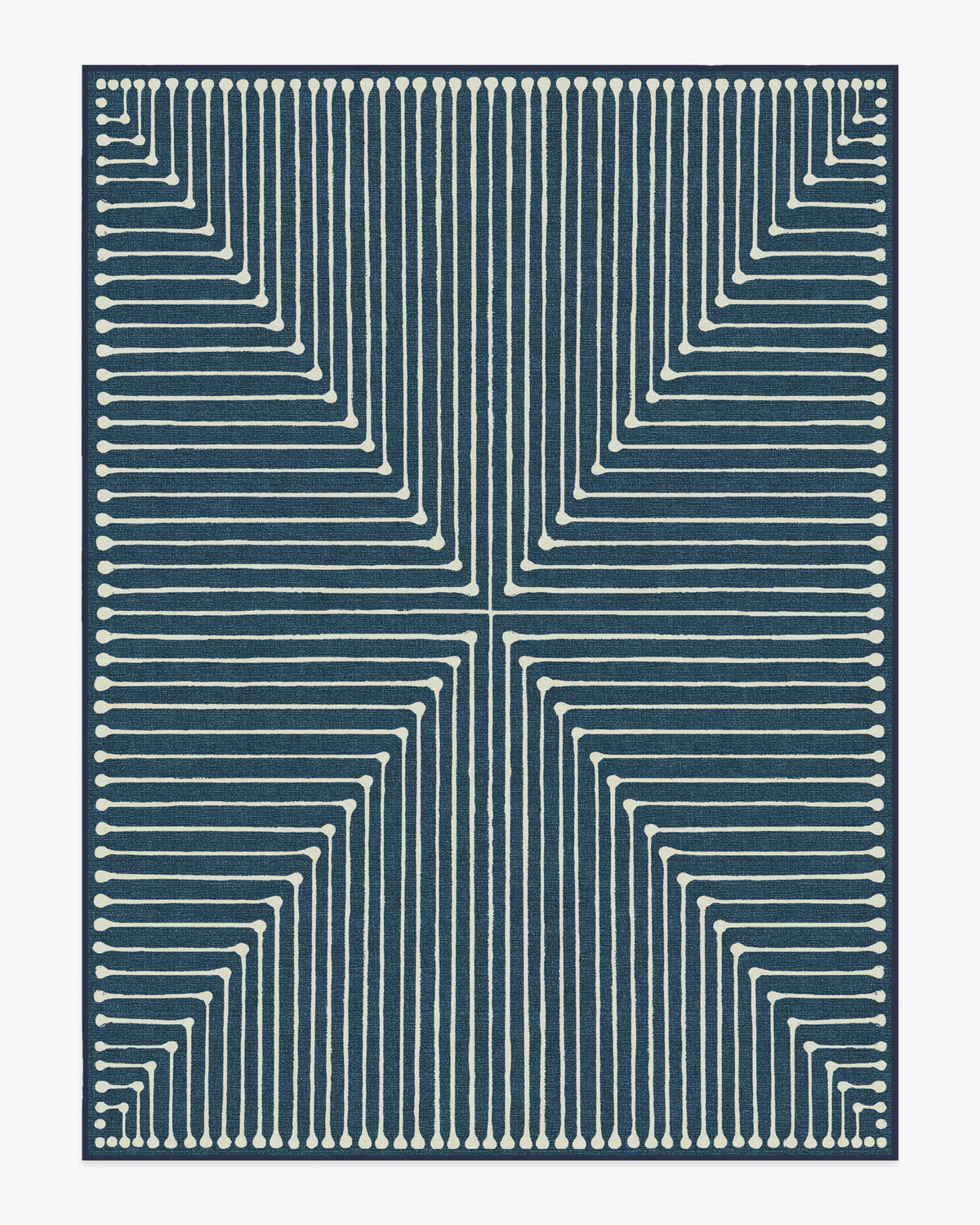 Inkdrop — Halı, Lapis Mavi, AREA, beyaz zemin, 9x12
