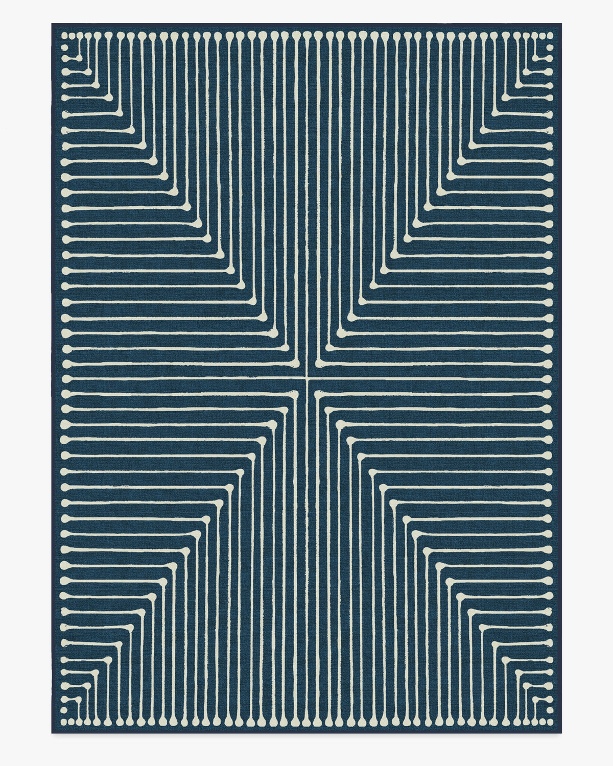 Inkdrop — Halı, Lapis Mavi, AREA, beyaz zemin, 10x14