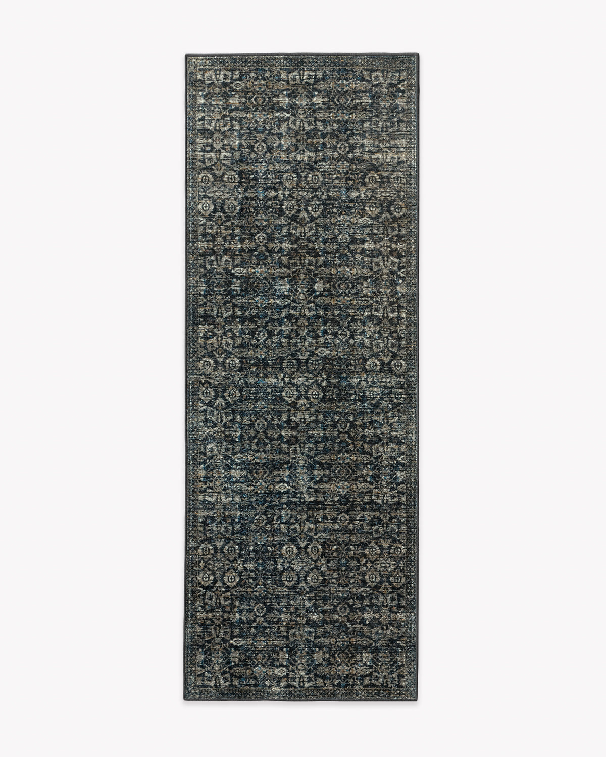 Sierra — Halı, Yumuşak Siyah, RUNNER, beyaz zemin, 2x7
