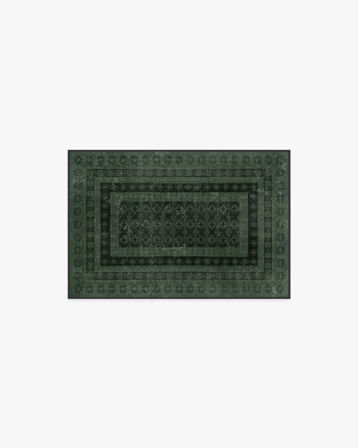 Cyrus — Halı, Orman Yeşili, AREA, beyaz zemin, 2x3