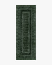 Cyrus — Halı, Orman Yeşili, RUNNER, beyaz zemin, 2x7