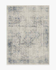 Kamran — Halı, Mavi Quartz, AREA, beyaz zemin, 5x7