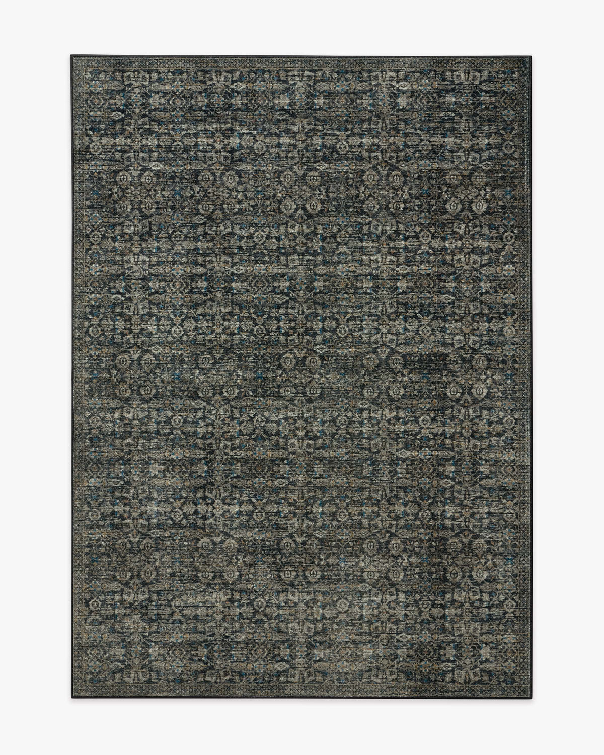 Sierra — Halı, Yumuşak Siyah, AREA, beyaz zemin, 5x7