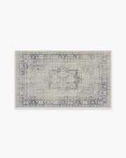 Kamran — Halı, Mavi Quartz, AREA, beyaz zemin, 3x5