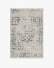 Kamran — Halı, Mavi Quartz, AREA, beyaz zemin, 4x6