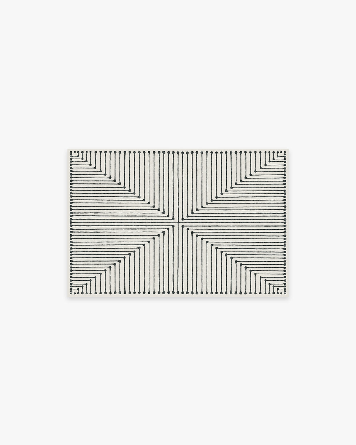 Inkdrop — Halı, Siyah Fildişi, AREA, beyaz zemin, 2x3