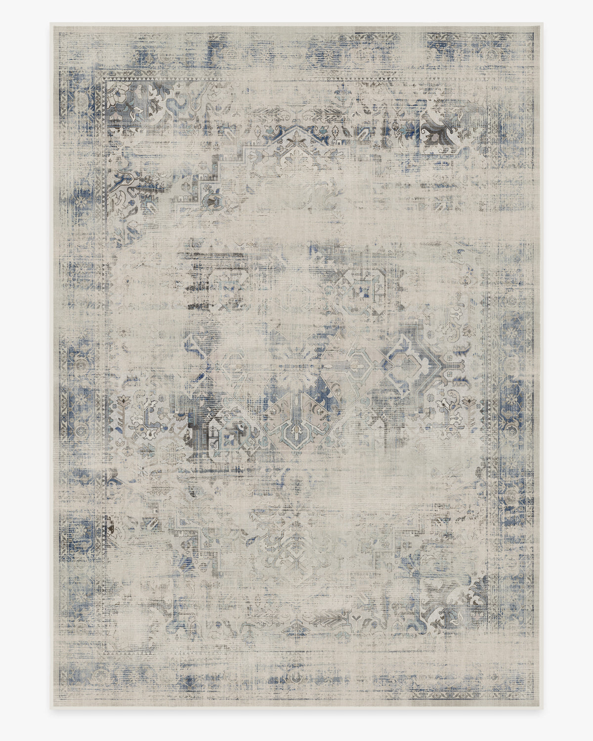 Kamran — Halı, Mavi Quartz, AREA, beyaz zemin, 10x14