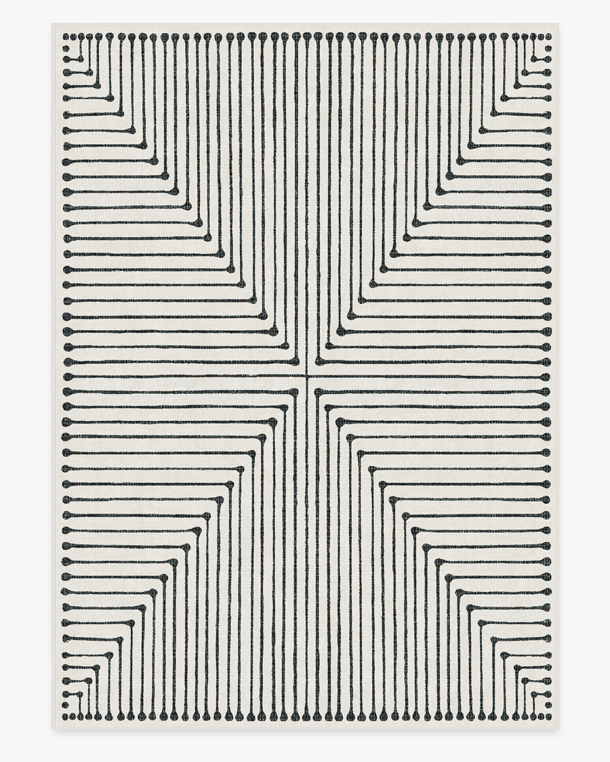 Inkdrop — Halı, Siyah Fildişi, AREA, beyaz zemin, 10x14