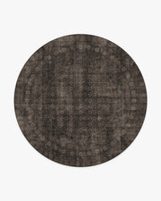 Cyrus — Halı, Siyah, ROUND, beyaz zemin, 8R