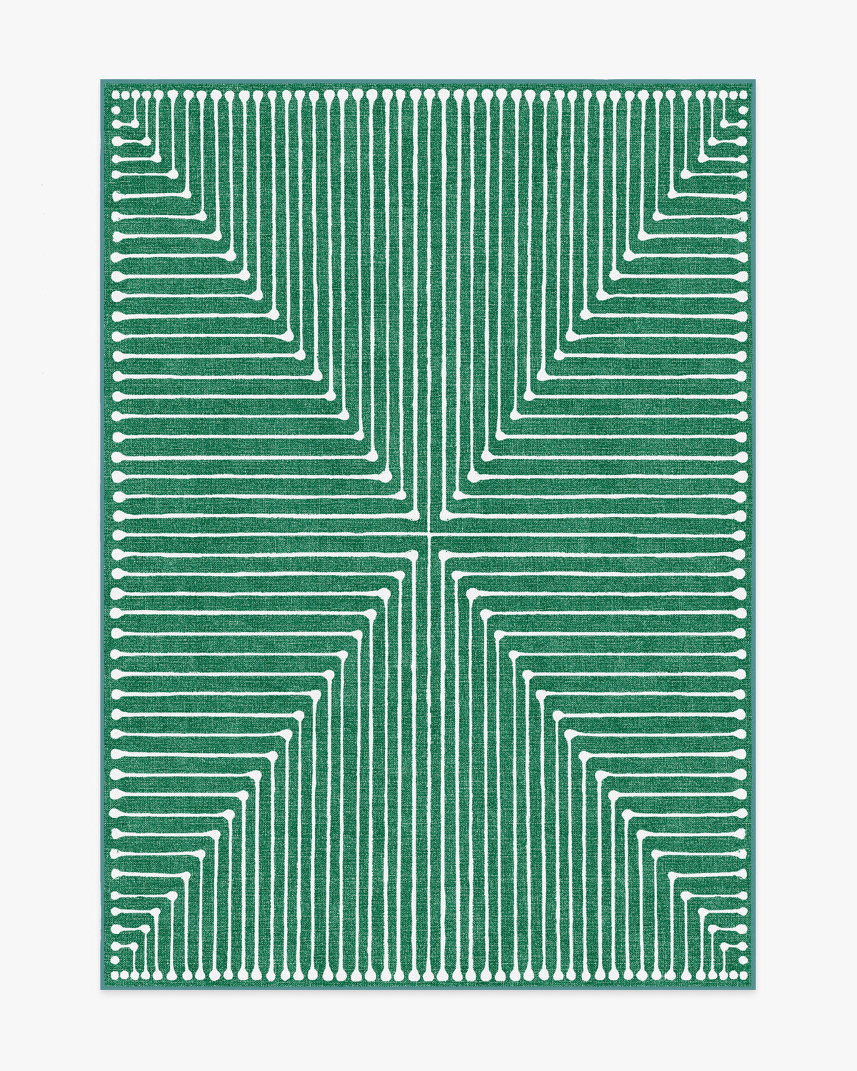 Inkdrop — Halı, Yeşil, AREA, beyaz zemin, 5x7