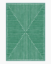 Inkdrop — Halı, Yeşil, AREA, beyaz zemin, 6x9