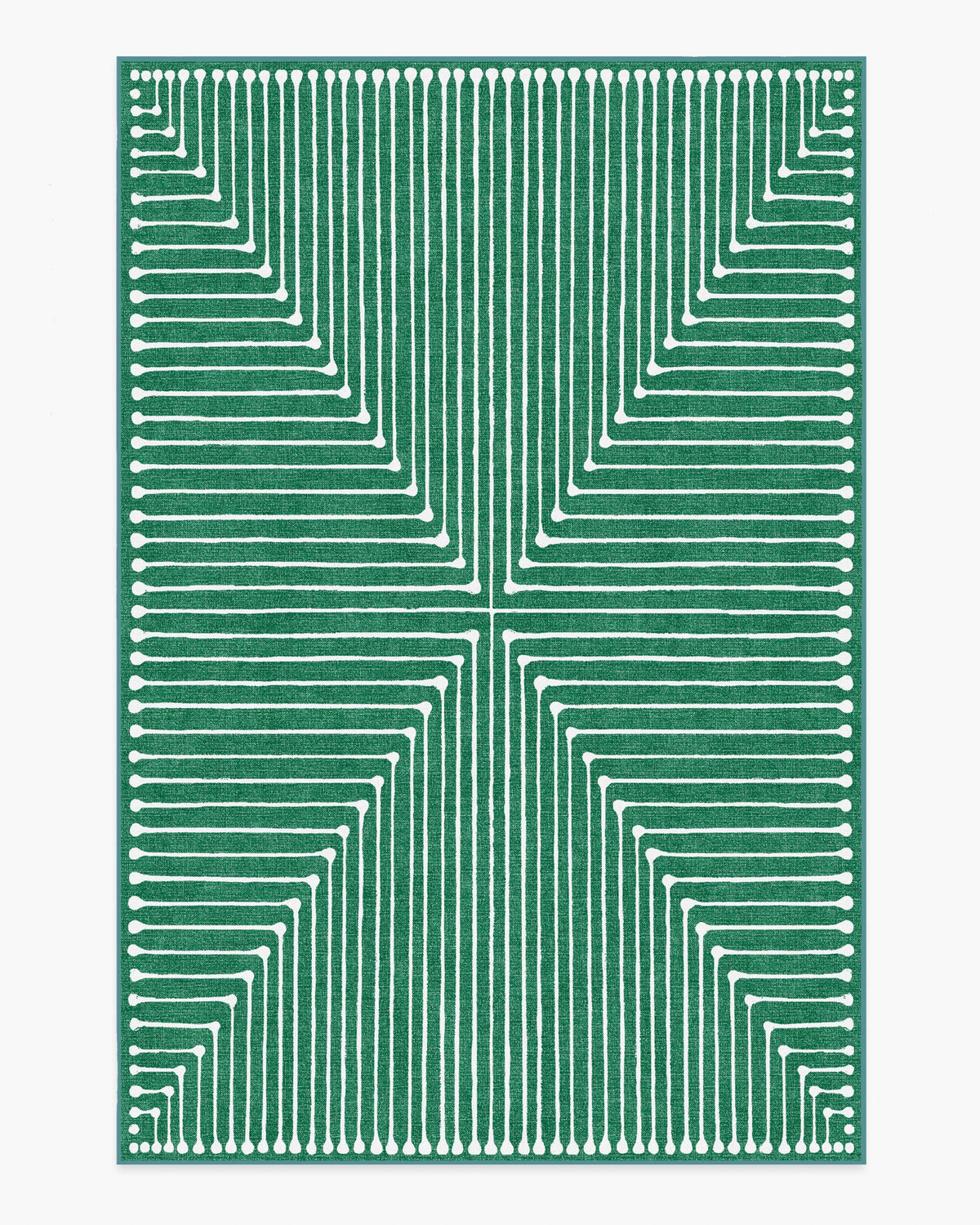 Inkdrop — Halı, Yeşil, AREA, beyaz zemin, 6x9
