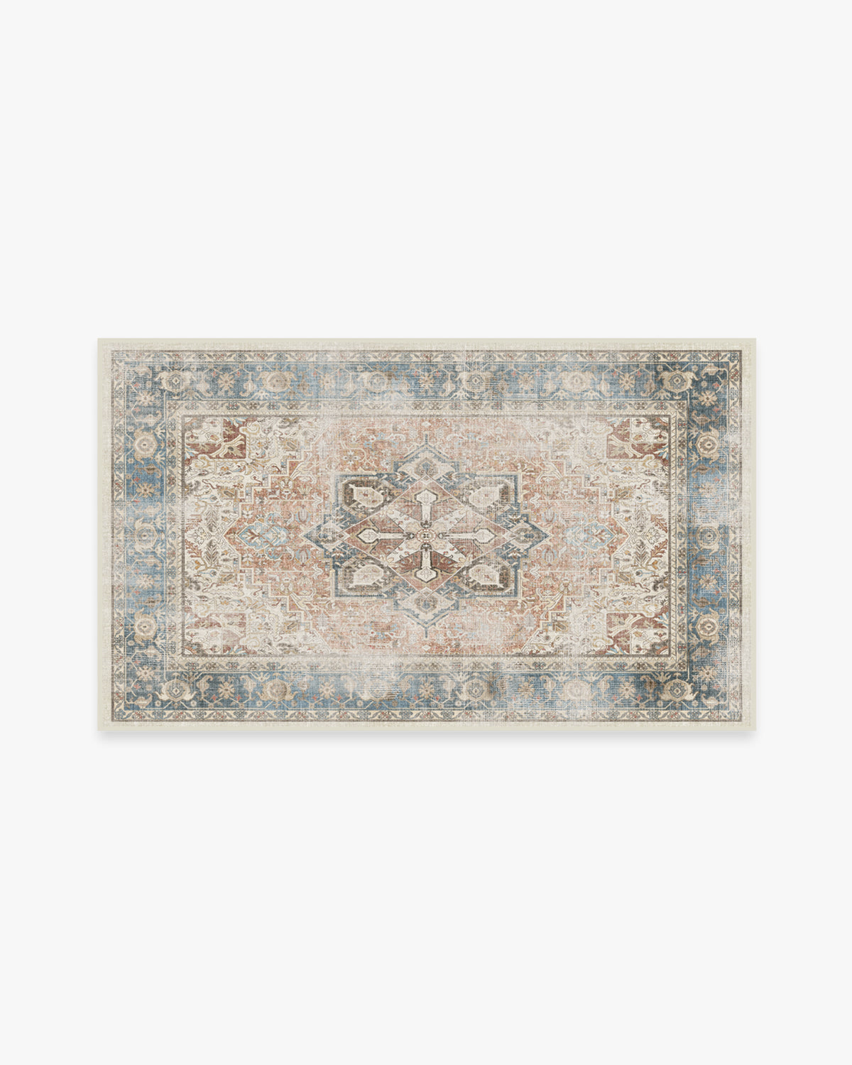 Kamran — Halı, Mercan, AREA, beyaz zemin, 3x5