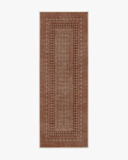 Cyrus — Halı, Terracotta, RUNNER, beyaz zemin, 2x7