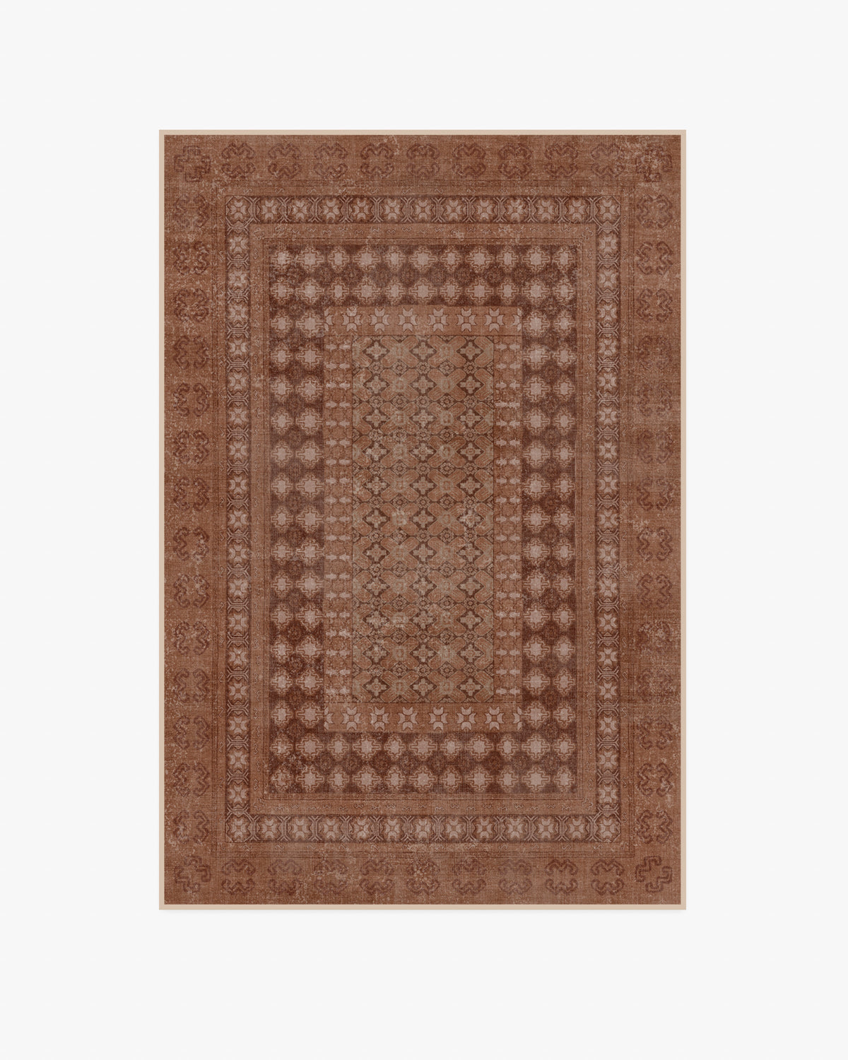 Cyrus — Halı, Terracotta, AREA, beyaz zemin, 4x6
