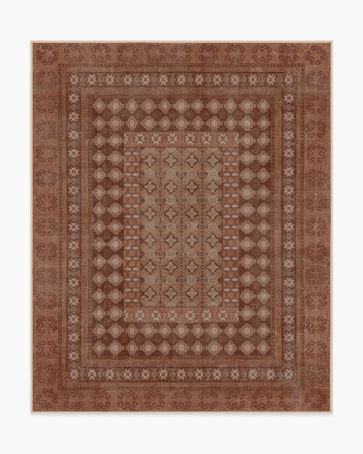 Cyrus — Halı, Terracotta, AREA, beyaz zemin, 8x10