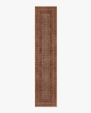 Cyrus — Halı, Terracotta, RUNNER, beyaz zemin, 2x12