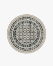 Cyrus — Halı, Vizon Soft Antrasit, ROUND, beyaz zemin, 6R