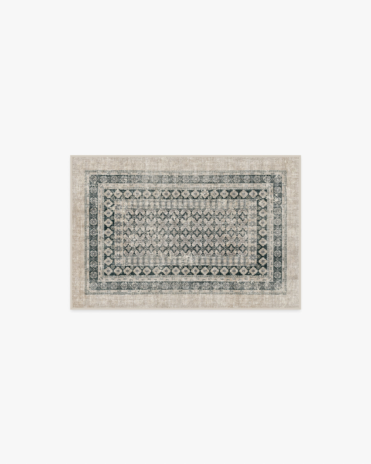 Cyrus — Halı, Vizon Soft Antrasit, AREA, beyaz zemin, 2x3