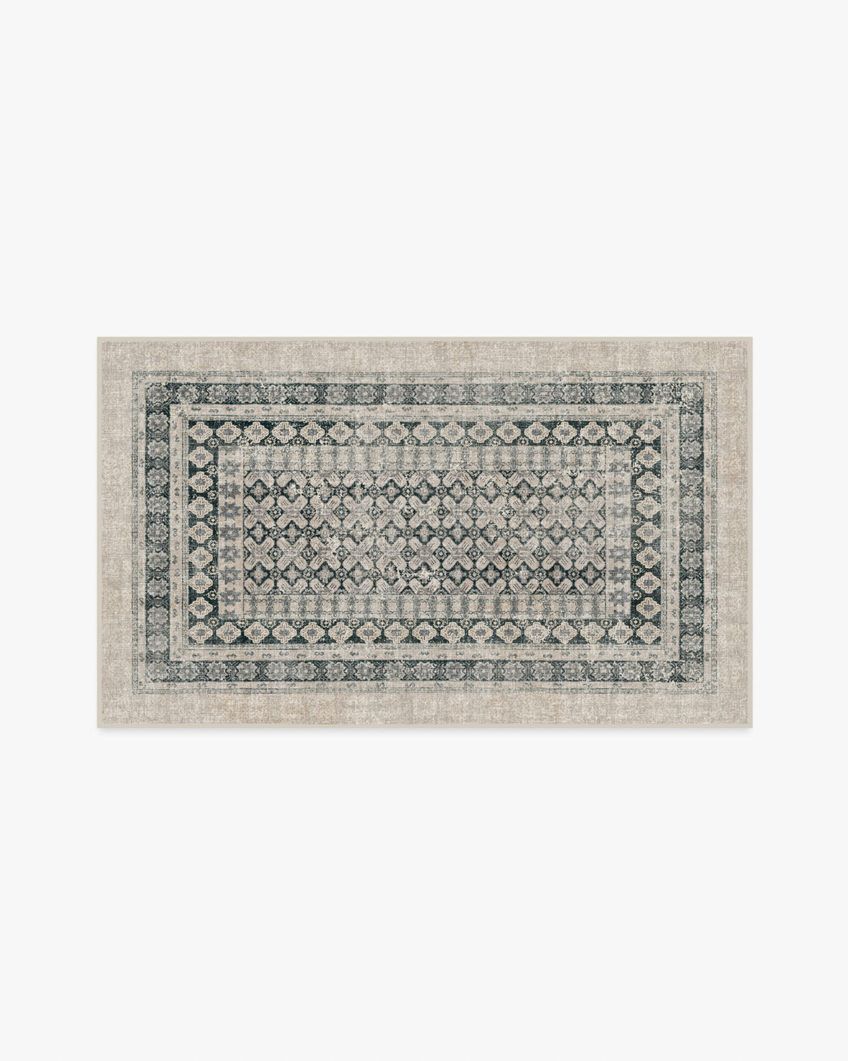 Cyrus — Halı, Vizon Soft Antrasit, AREA, beyaz zemin, 3x5