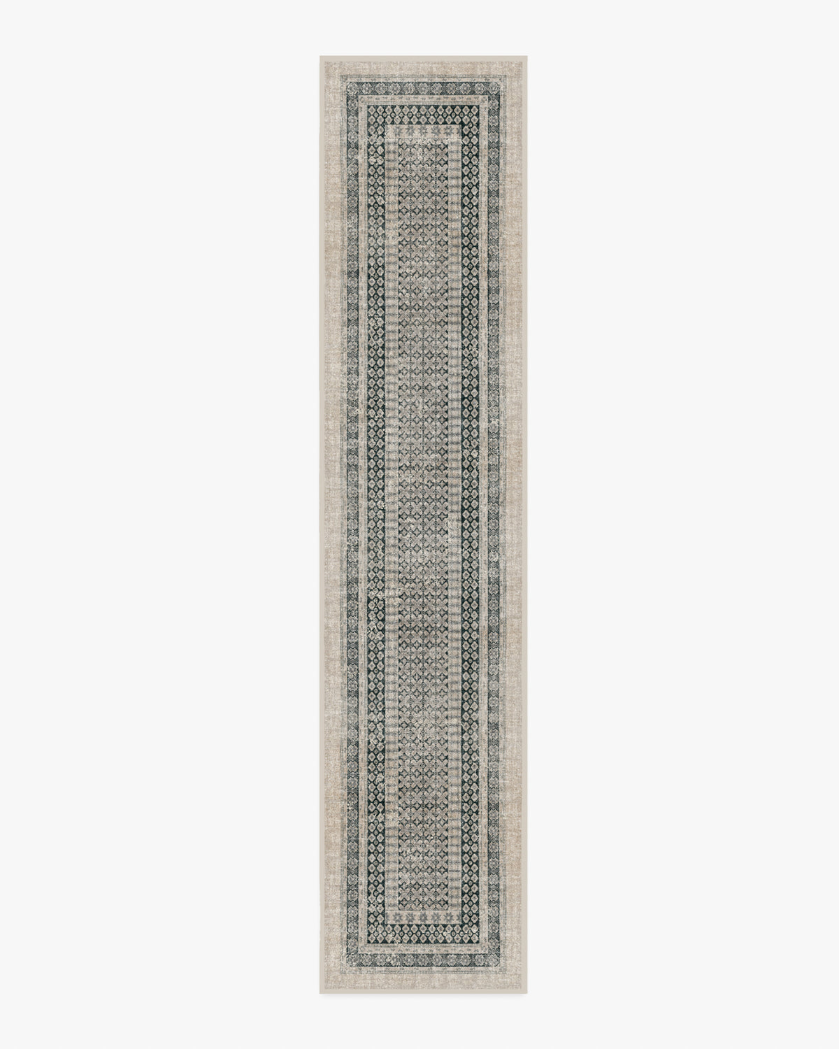 Cyrus — Halı, Vizon Soft Antrasit, RUNNER, beyaz zemin, 2x12