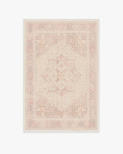 Kamran — Halı, Yumuşak Pembe, AREA, beyaz zemin, 4x6