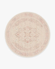 Kamran — Halı, Yumuşak Pembe, ROUND, beyaz zemin, 8R