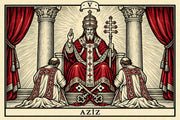 Aziz — yatay tarot tasarımı