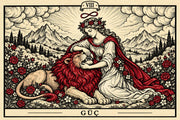 Güç — yatay tarot tasarımı