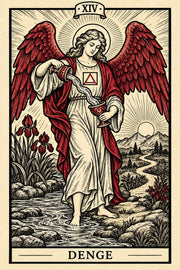 Denge — dikey tarot tasarımı