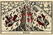 Kule — yatay tarot tasarımı