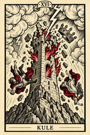 Kule — dikey tarot tasarımı