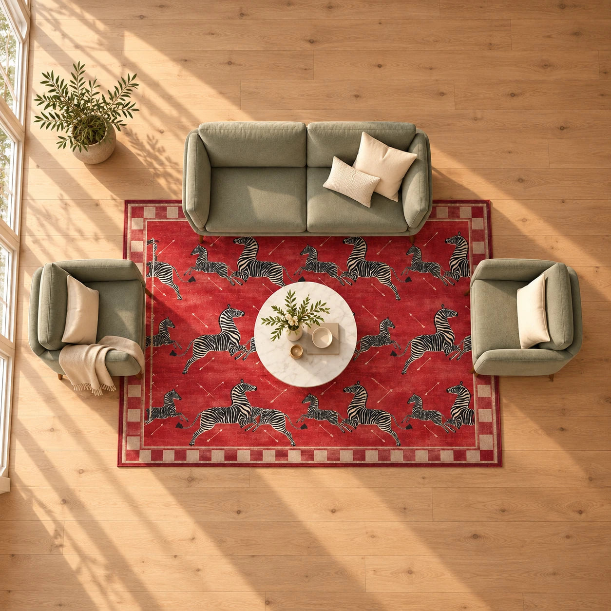 Salon Halıları yerleşim örneği